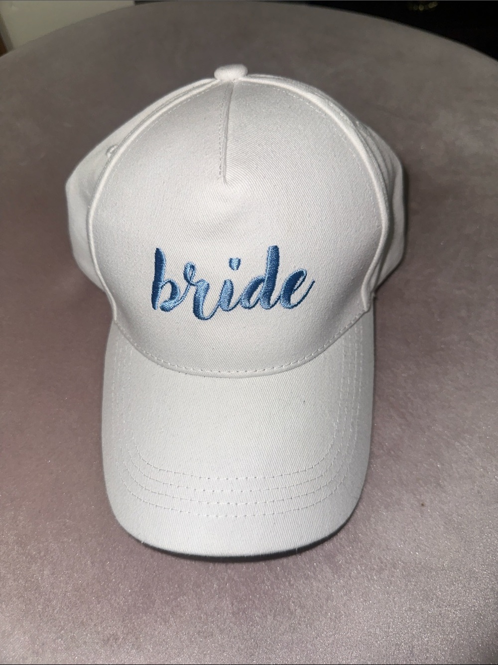 **BRAND NEW** Bride Embroidered White Baseball Cap